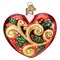 Old World Christmas 2024 First Christmas Heart - 1 Glass Ornament 3.25 Inch, Glass 3.25 In 2024 First Christmas Heart Christmas Tree Ornament , Ornament Marriage Love 1St
